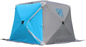 1-4 Winter Fishing Tent Winter Ice Fishing Tent Camping Tent Windproof and Rainproof Outdoor Winter Fishing Warm Tent (Color : D, Size : 220 * 220 * 2