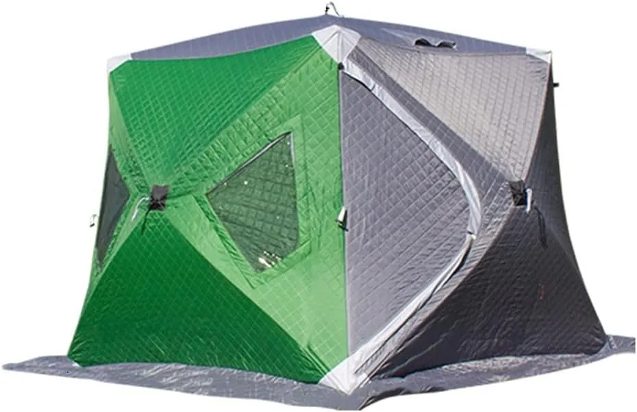 1-4 Winter Fishing Tent Winter Ice Fishing Tent Camping Tent Windproof and Rainproof Outdoor Winter Fishing Warm Tent