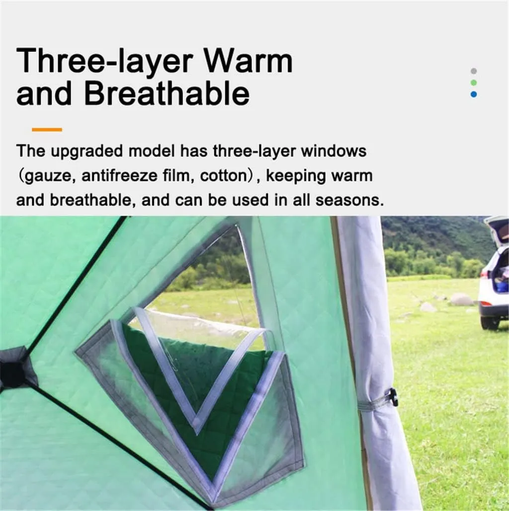 1-4 Winter Fishing Tent Winter Ice Fishing Tent Camping Tent Windproof and Rainproof Outdoor Winter Fishing Warm Tent