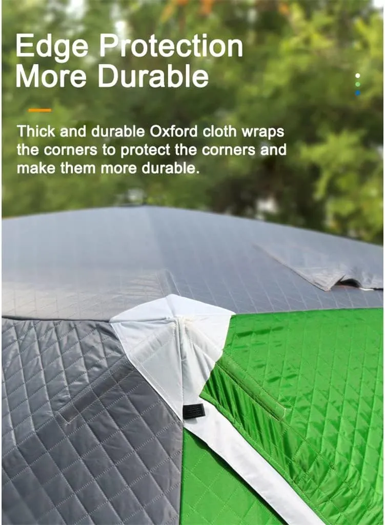 1-4 Winter Fishing Tent Winter Ice Fishing Tent Camping Tent Windproof and Rainproof Outdoor Winter Fishing Warm Tent