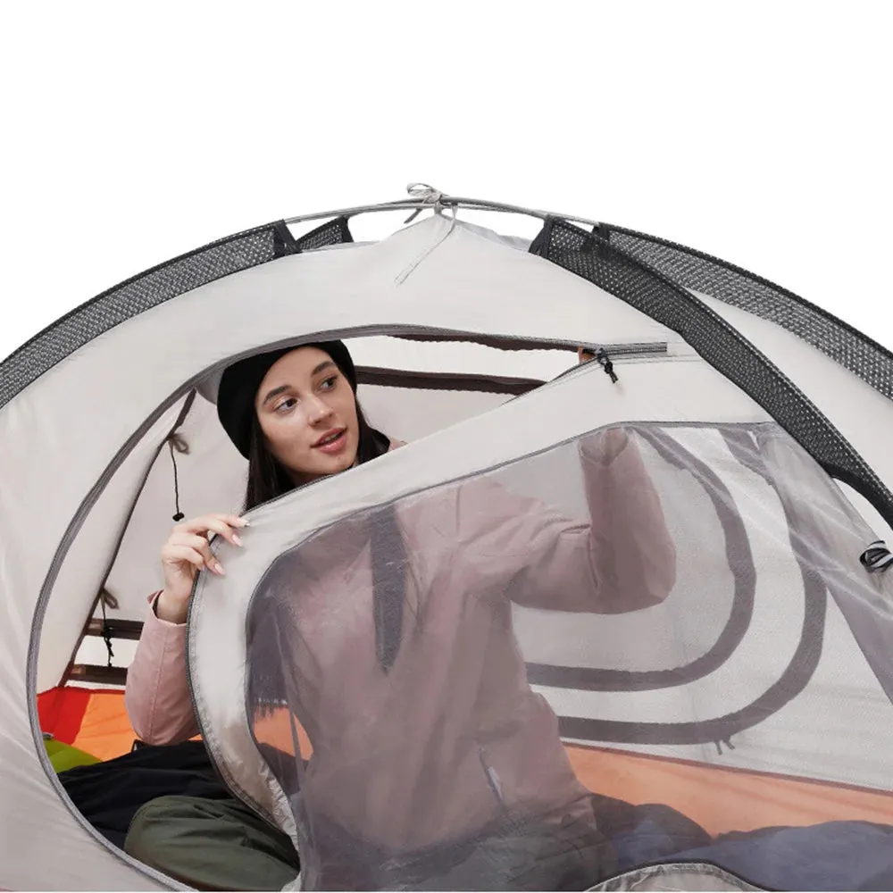 1-Person Ultralight Camping Tent - Double Layer, Waterproof with Floor Mat