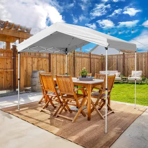 10 x 10ft Pop Up Canopy Tent, Outdoor Portable Foldable Gazebo, Top Herringbone Structure Design Sun Shelter with 3 Height Adjustable Legs and Carry Bag, Waterproof Canopies
