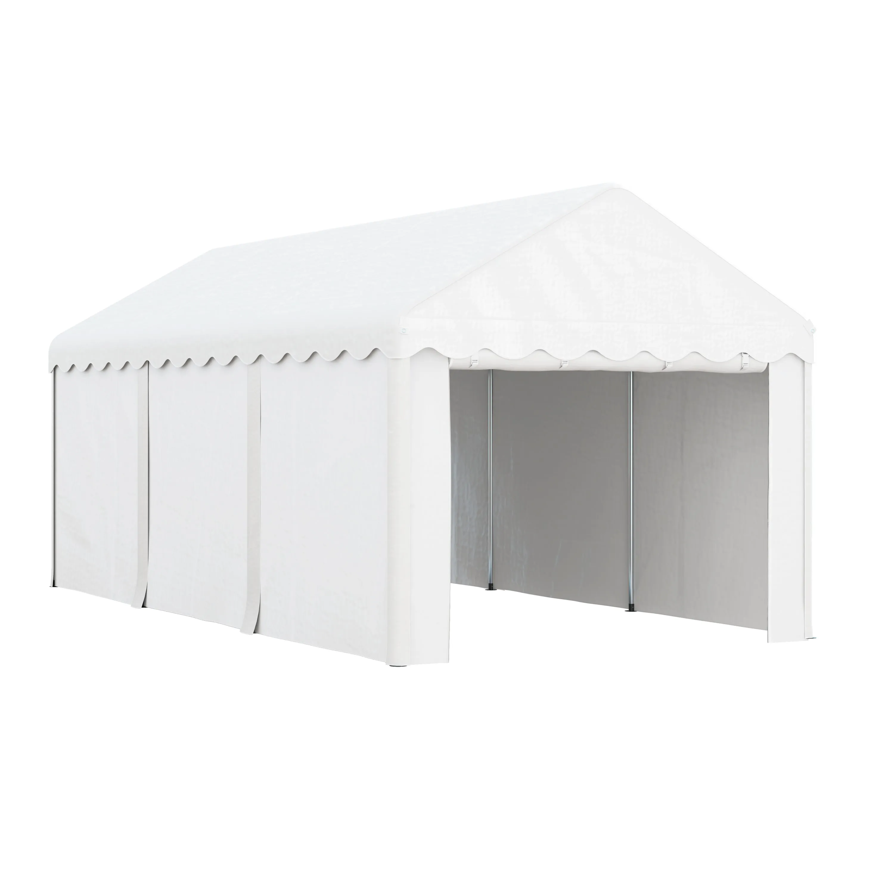 10' x 20' Portable Garage with Heavy Duty Removable Sidewalls
