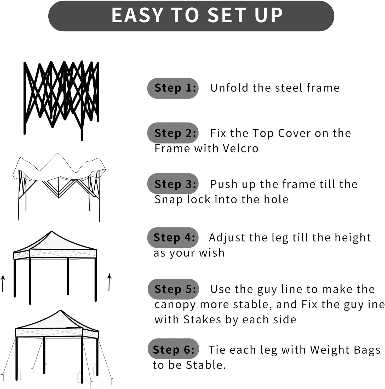 10x10ft Pop Up Canopy Tent 1-Person Setup Outdoor Instant Sun Shelter Straight Legs with Wheeled Carry Bag, Guylines, Stakes - Red