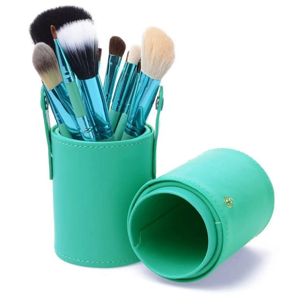 12 Brushes Set Complete Set Of Loose Powder Brushes Eye Shadow Brushes Beauty Tools(E)
