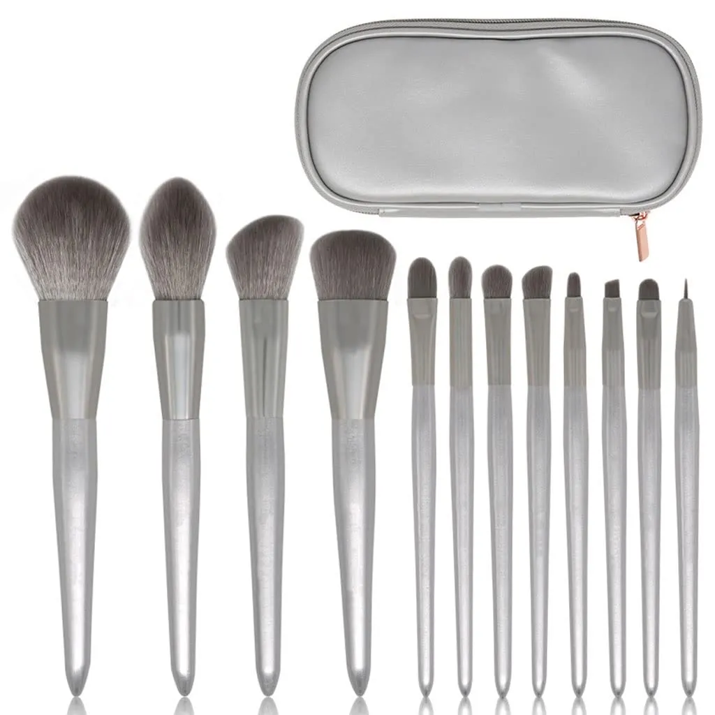 12 Brushes Set Full Set Loose Powder Brushes Beauty Tools Eye Shadow Blush Brush Set