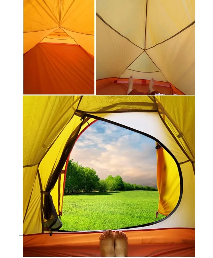 1.26KG 20D Silicone Coated Nylon And Carbon Carbon Fiber Pole Double-layer Ultralight UL 2 Persons