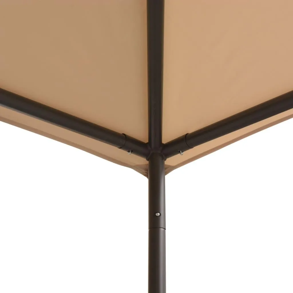 157.5"x157.5" Steel Frame Gazebo Canopy Tent with Oxford Fabric, Beige Outdoor Party Shelter for Backyard Patio Camping Gatherings