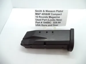 19456C Smith & Wesson M&P 40S&W Compact 10 Round Magazine Used