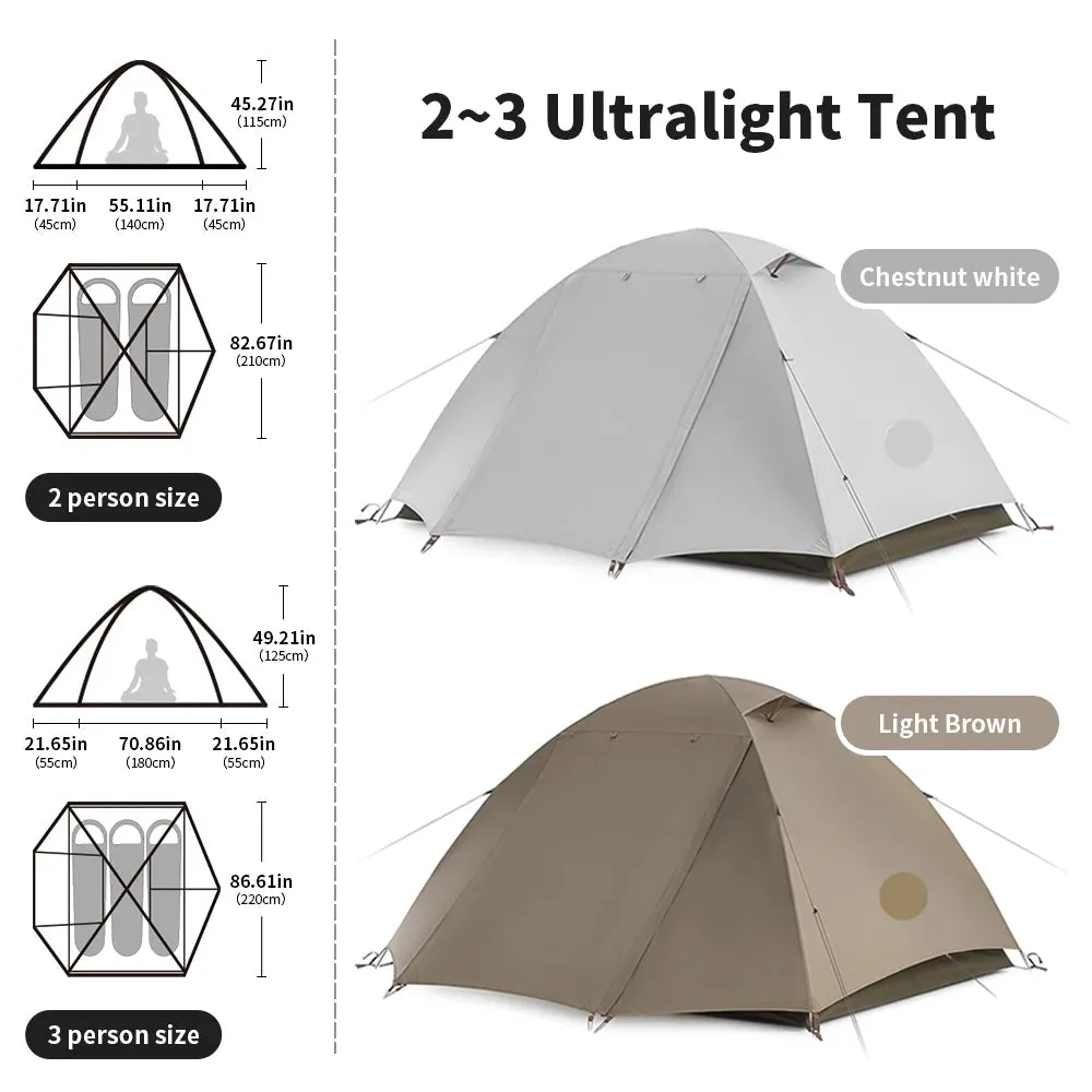 2-3 Persons Waterproof Camping Tent