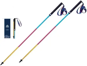 2-pc Pack Trekking Poles, Adjustable Hiking/Walking Sticks, Super Strong and Ultralight Carbon Fiber and Aluminum with Extended Grips for Camping, Mountaining, Backpacking