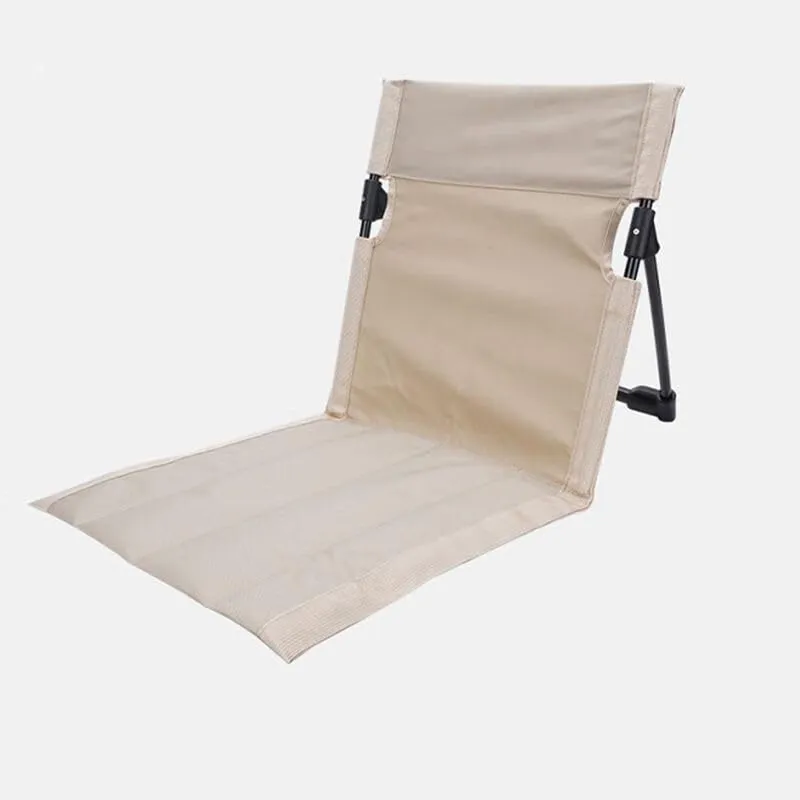2 Pcs Set Foldable Chair Storable Portable Chair for Outdoor Beach Camping Picnic (White)