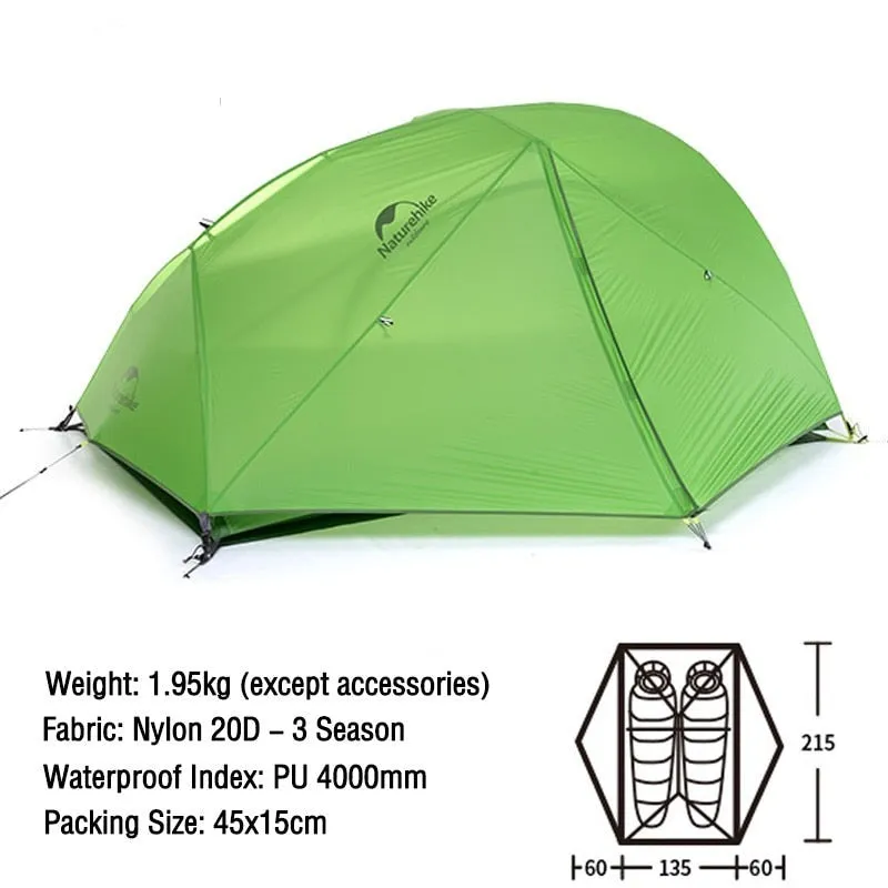 2 Person Ultralight Waterproof Camping Tent