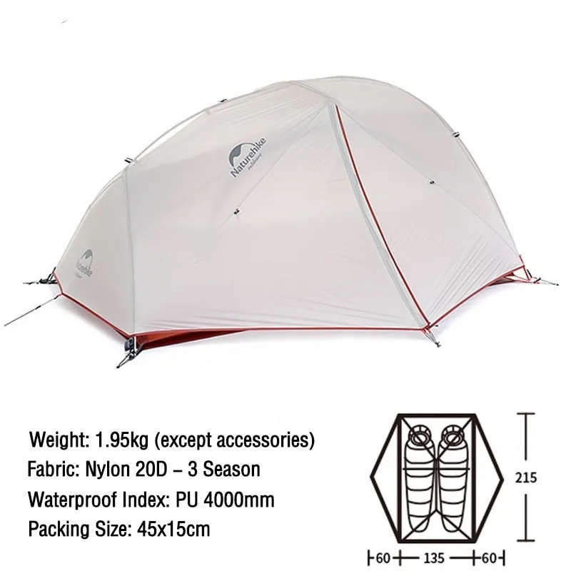 2 Person Ultralight Waterproof Camping Tent