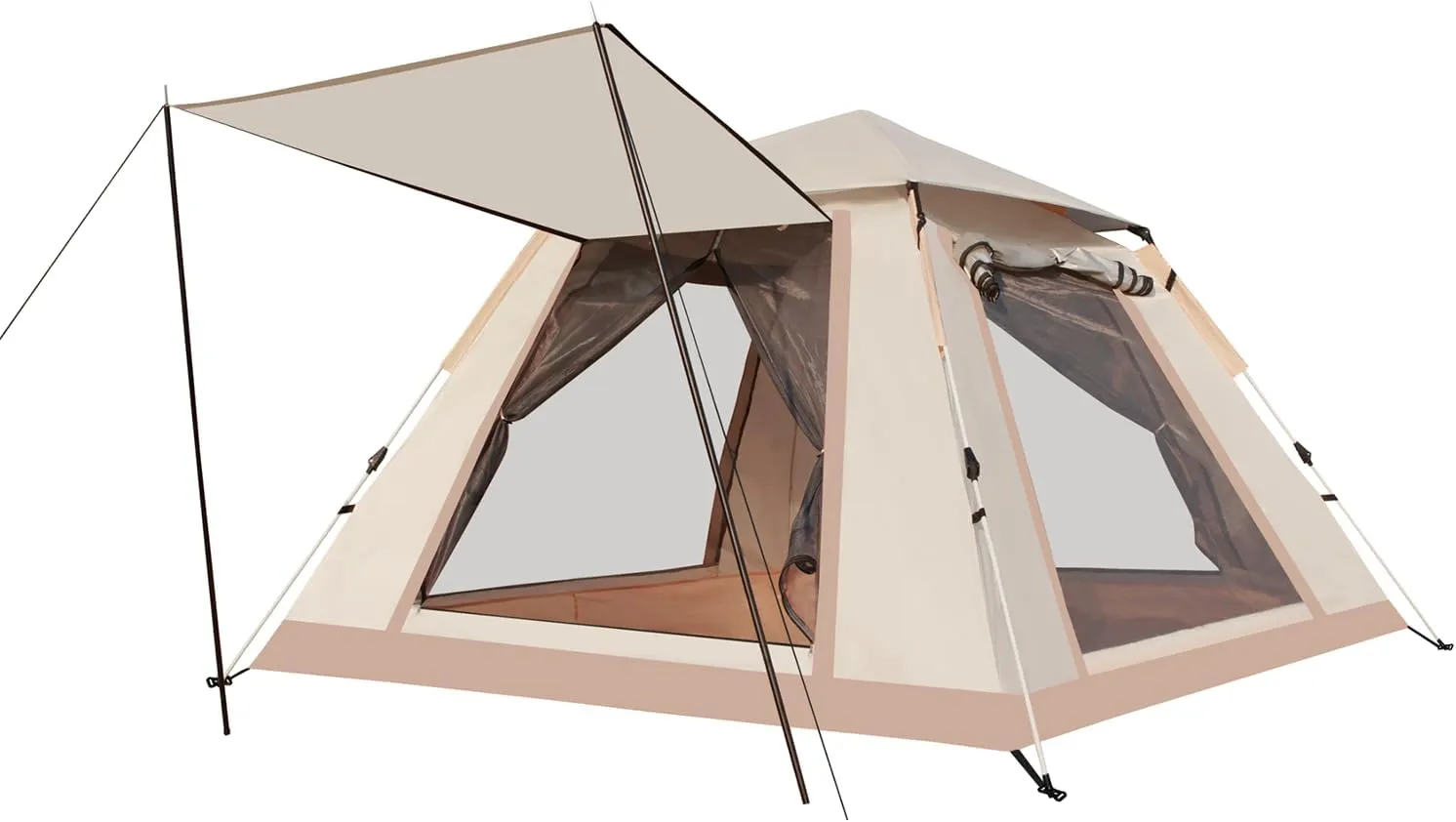 2 Person Windproof Oxford Tent Easy Setup Backpacking Tent for Camping, Hiking, Traveling
