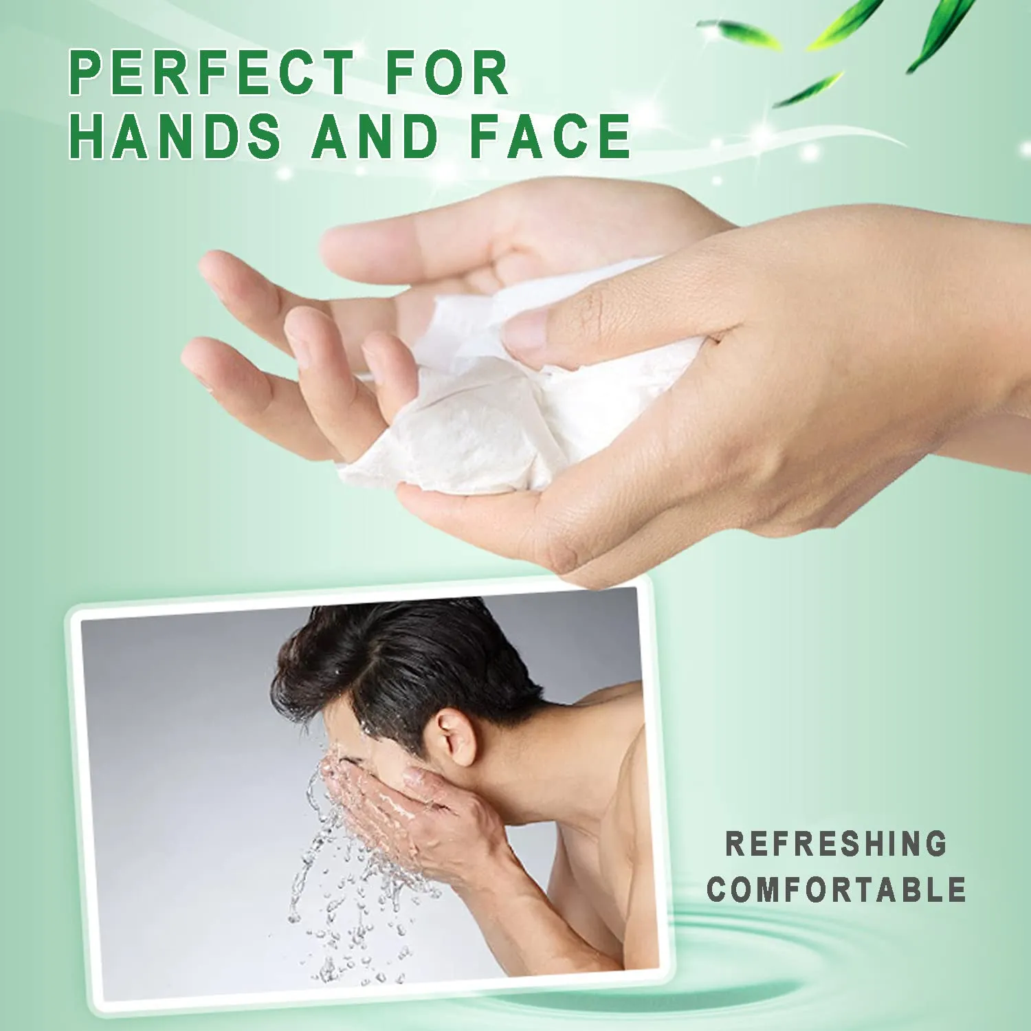 200 pcs Tea Wet Wipes Individually Wrapped, Disposable Skin Cleansing Wipes, Individual Wrapped, Safe, Convenient, Lightweight, Aloe Vera for Butt, Hands, Face Cleaning, Ideal for Daily Use