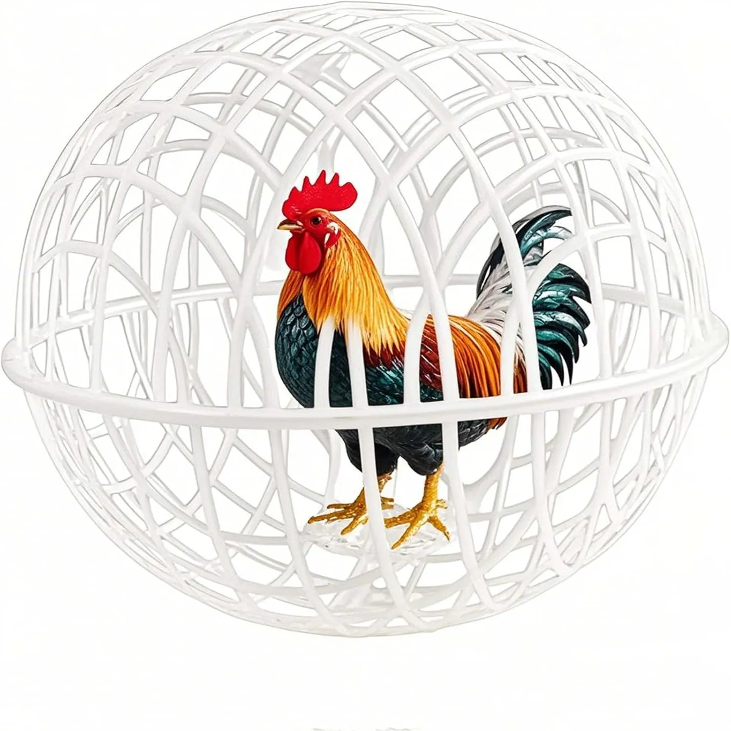 2025 New Chicken Coop Circular PVC Cage, 3Pack Outdoor Rollable Round Chicken Cage, Pet Removable Safety Cage, Prevents Dog Bites Horse Trampling,for Chicks Rabbits Birds (M)