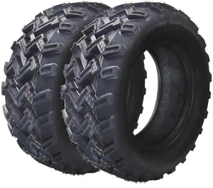 24x8-14 ATV Tires (Pack of 2, Tubeless) - 4-Ply Durable AII-Surface Tire for Sport ATV/UTV & Go Karts, Superior Traction, Smooth Ride, Ideal for Off-Road, Trail, Rock & Desert Adventures