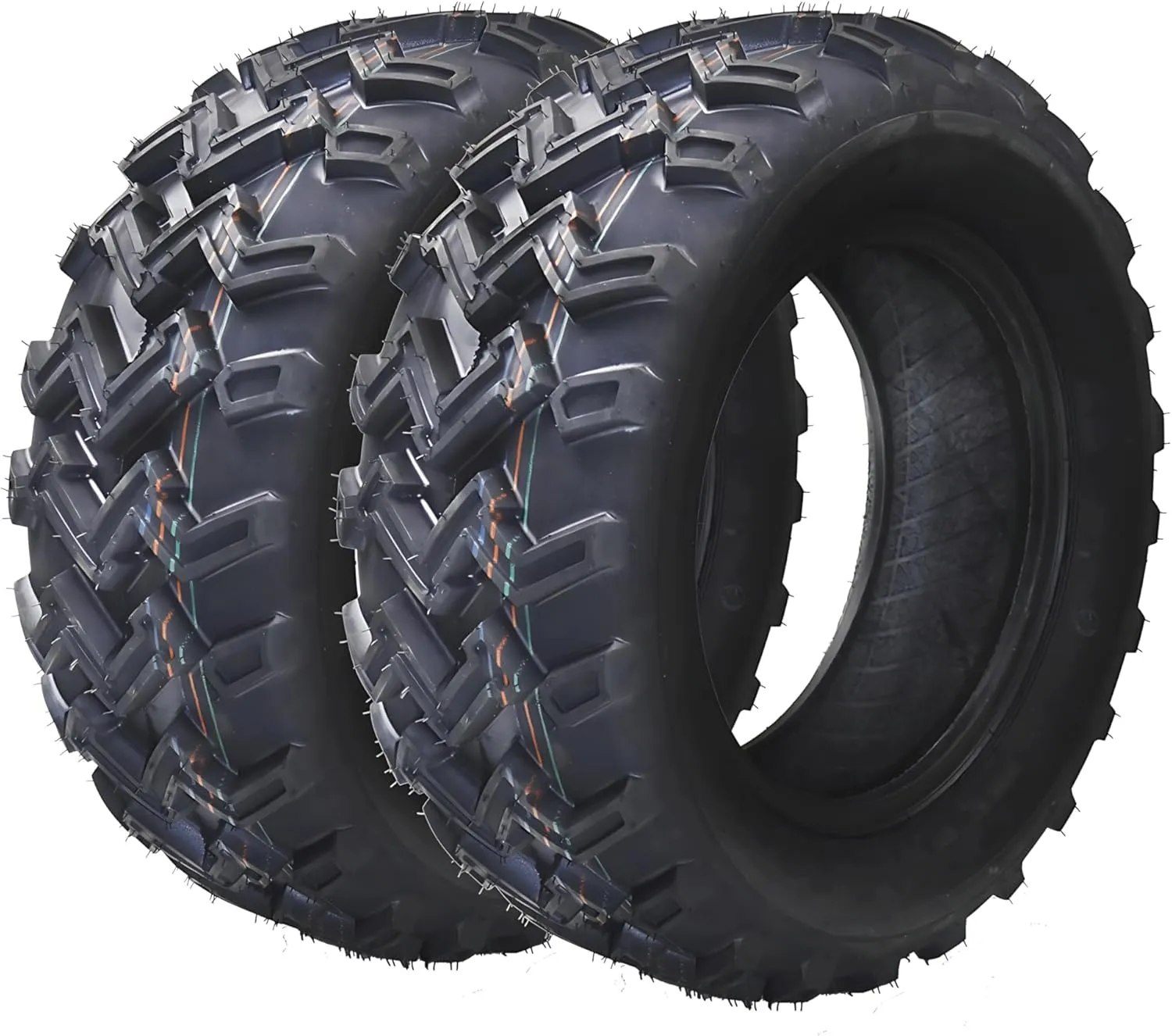 24x8-14 ATV Tires (Pack of 2, Tubeless) - 4-Ply Durable AII-Surface Tire for Sport ATV/UTV & Go Karts, Superior Traction, Smooth Ride, Ideal for Off-Road, Trail, Rock & Desert Adventures