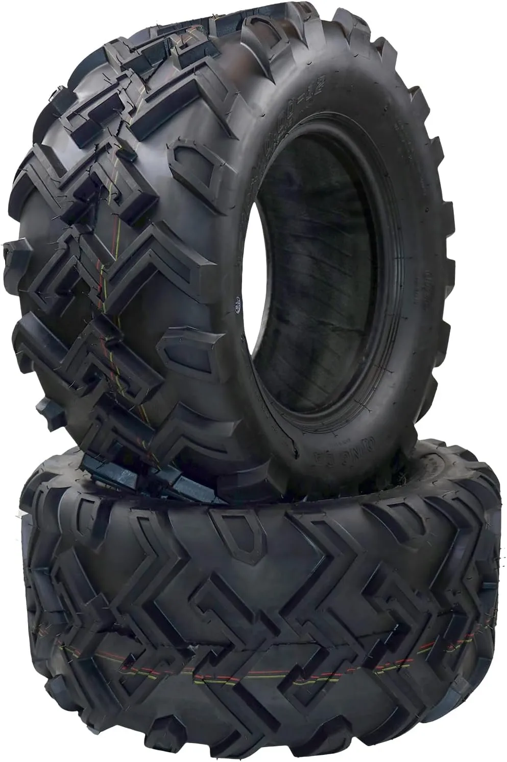 24x8-14 ATV Tires (Pack of 2, Tubeless) - 4-Ply Durable AII-Surface Tire for Sport ATV/UTV & Go Karts, Superior Traction, Smooth Ride, Ideal for Off-Road, Trail, Rock & Desert Adventures