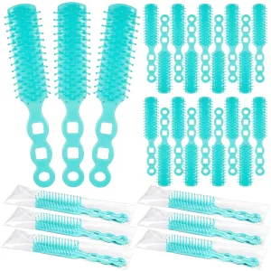 36 Pcs Hair Brushes Bulk for Homeless, Disposable Hair Brushes Nylon Bristles Detangling Brush for Chairty Donation Shelter Hotel Supplies