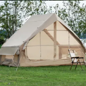 4-6 Person Inflatable Tent with Large Space, Quick Setup, Waterproof & UV Resistant, Portable for Family Camping and Outdoor Adventures