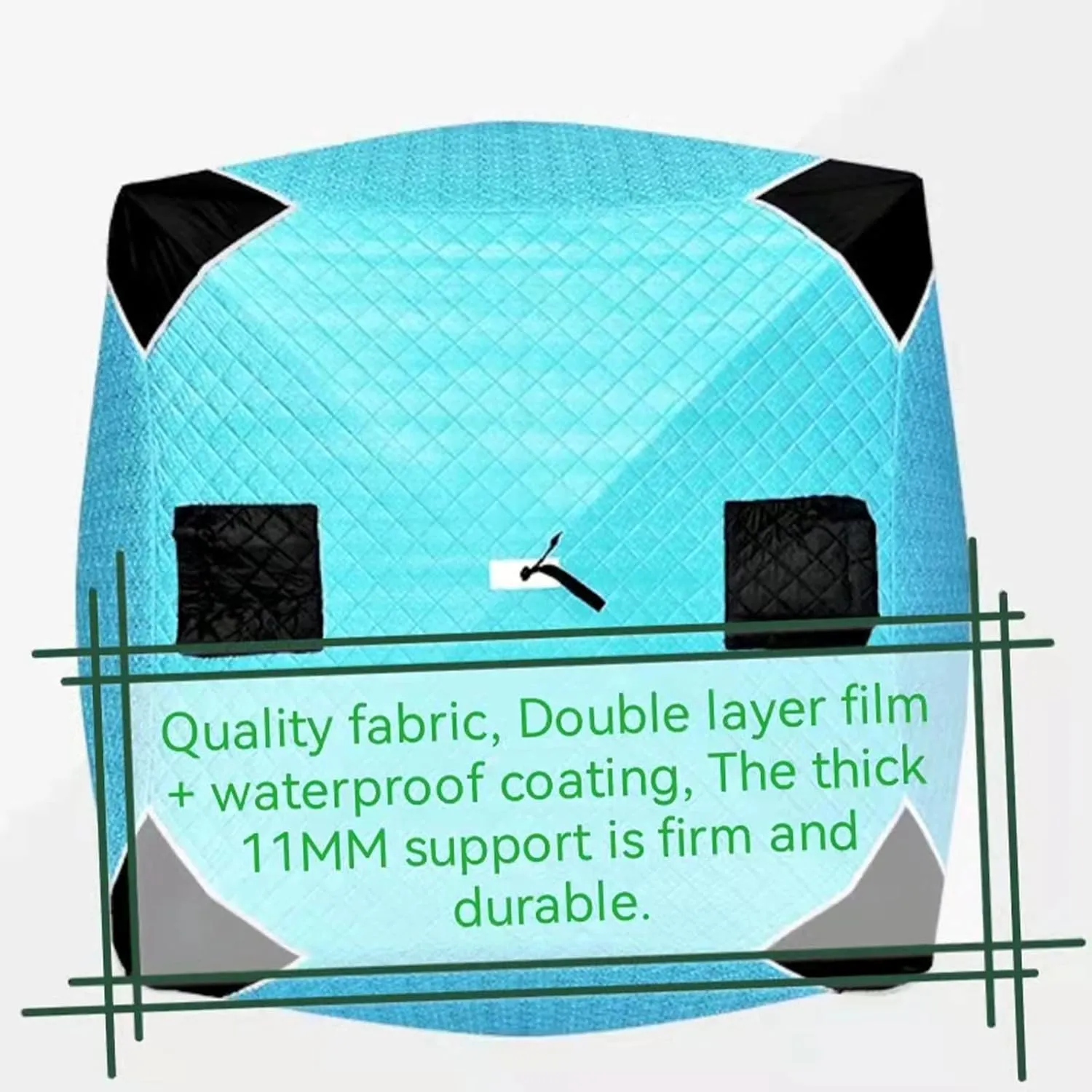 4 Layers Thick Winter Fishing Shelter Cotton Warm Outdoor Windproof and Waterproof Camping Equipment Automatic Ice Fishing Tent with Pegs