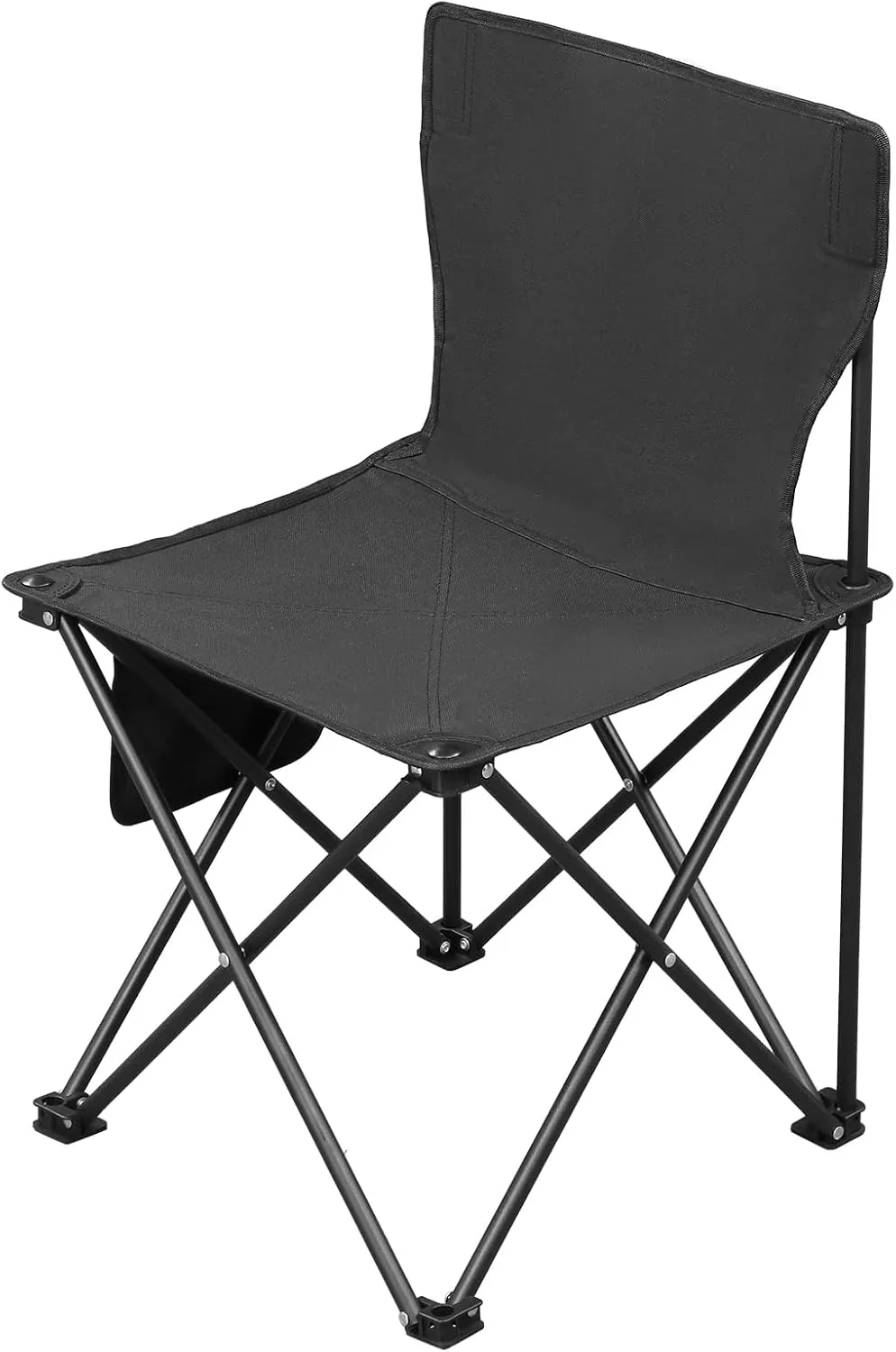 4 Pack Outdoor Beach Portable Lawn Chair,Portable Lightweight Folding Chair for Adults,Folding Beach Chair,Portable Backpack Foldable Camping Chair,with Carrying Bag,for Patio Pool Yard Garden (Black)