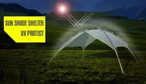 4 Person Double Layer Instant Pop Up Large Camping Tent Waterproof Outdoor *BLUE