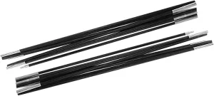 4.9M Fiberglass Camping Tent Pole Bars, Lightweight, 9 Segments, for Soft Ground, Portable and Easy to Carry Support Rods Awning Frames Kit