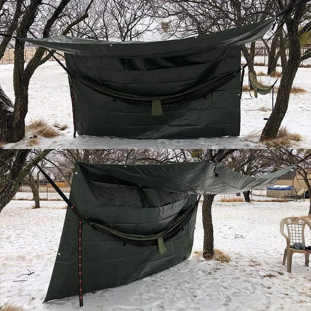 5 Mil 8x20FT Multi Purpose Tarp Cover Waterproof with Reinforced Edges Heavy Duty Tarpaulin Cover UV & Rip Resistant Boat RV Canopy Camping Tent Tarp Shelter Cover