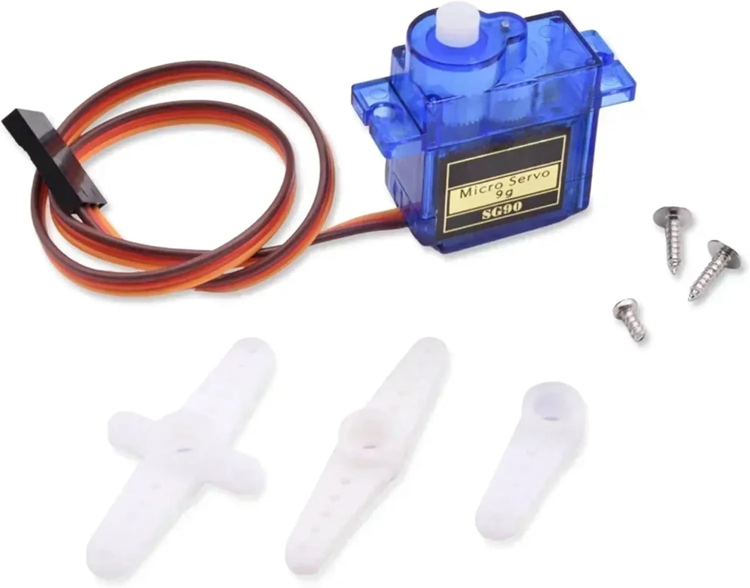 5pcs Analog Servo Motor Servomotor SG90 9G RC Microservo RC Car Toy Airplane Helicopter Aircraft Models 180 360(Metal 360 Degree)