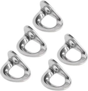 5PCS Silver Climbing Anchor with Connection Hole, Stainless Steel Climbing Gear Equipment for Indoor Climbing