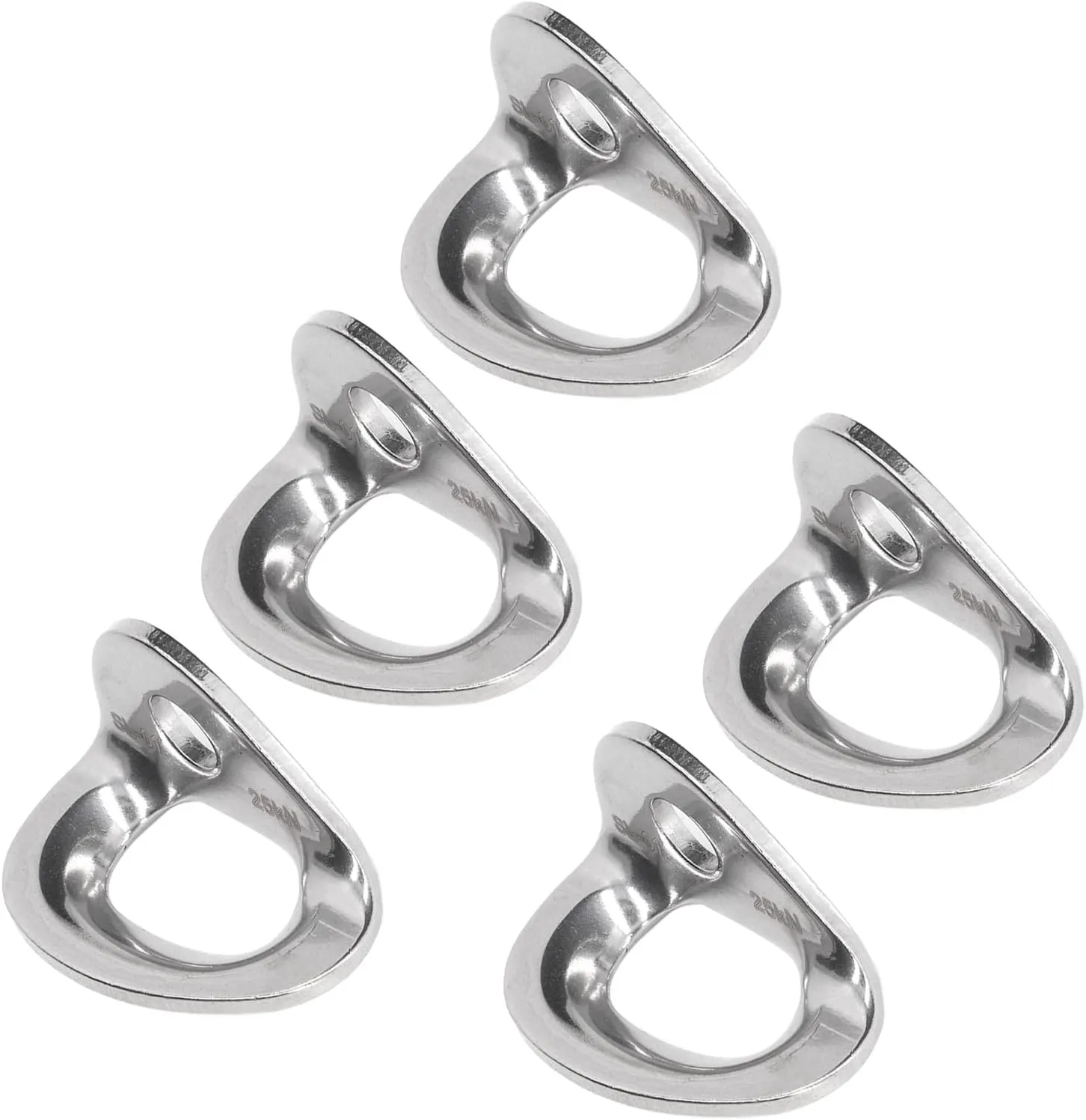 5PCS Silver Climbing Anchor with Connection Hole, Stainless Steel Climbing Gear Equipment for Indoor Climbing