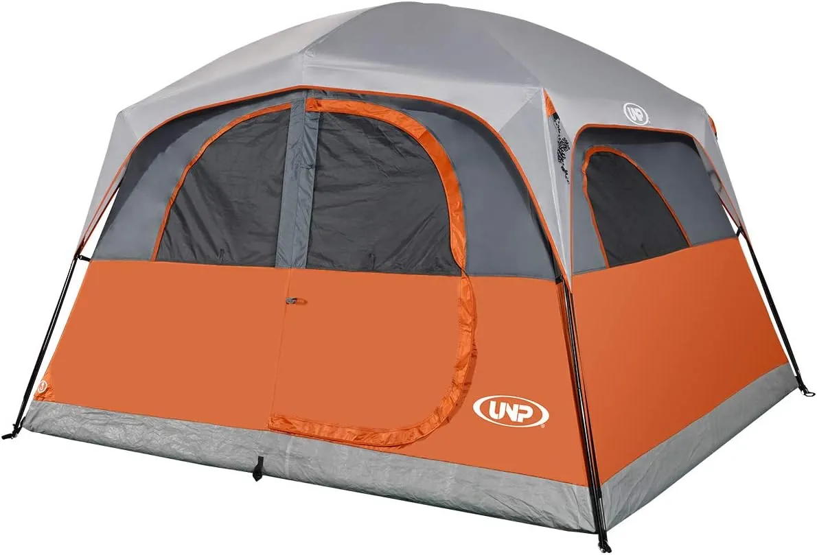 6 Person Waterproof Windproof Easy Setup,Double Layer Family Camping Tent