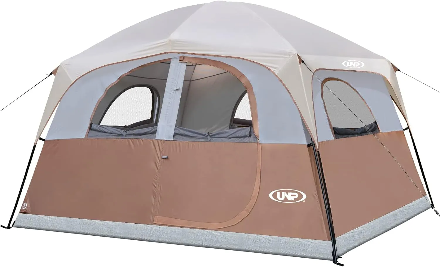 6 Person Waterproof Windproof Easy Setup,Double Layer Family Camping Tent