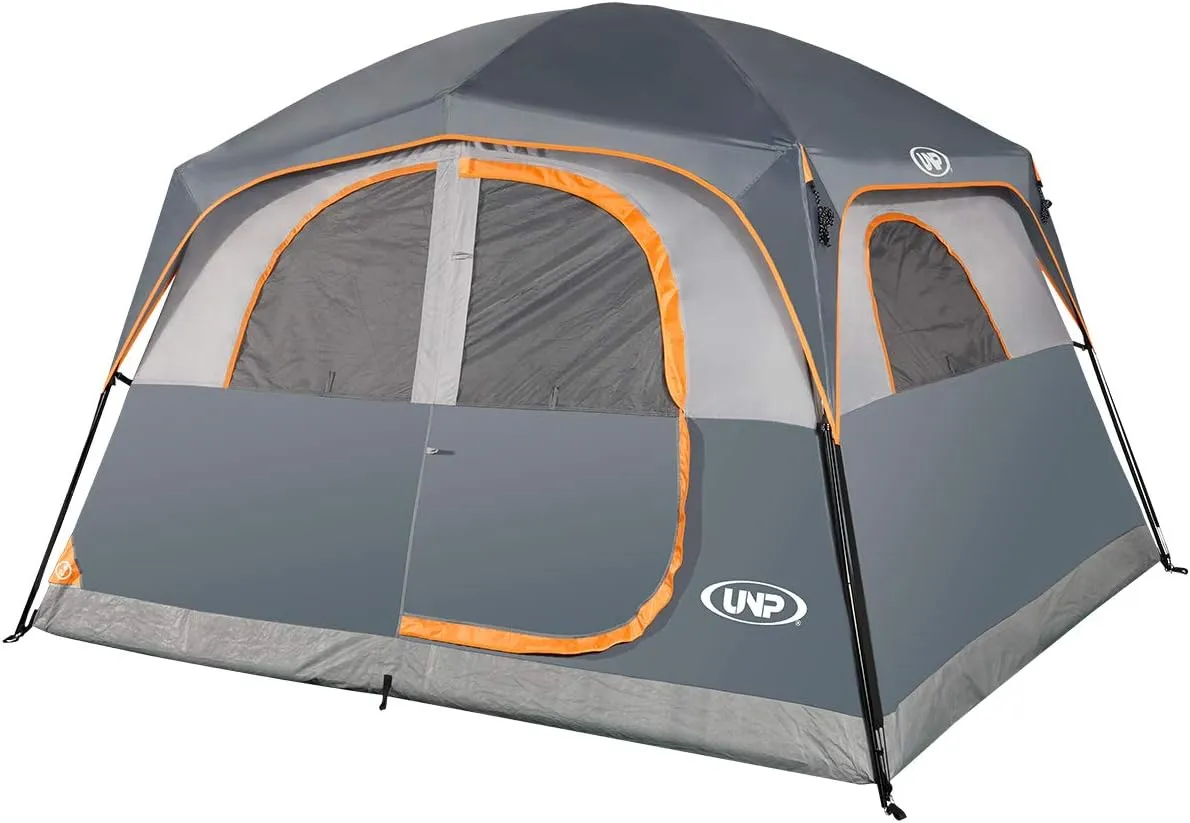 6 Person Waterproof Windproof Easy Setup,Double Layer Family Camping Tent