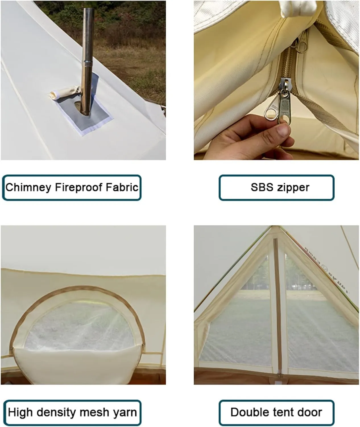 6/12 Person Camping Tent with Porch, Instant Tent, Large Family Cabin Tents with 2 Rooms, Double Layer Glamping Tent with Rainfly for Outdoor,Picnic,Camping