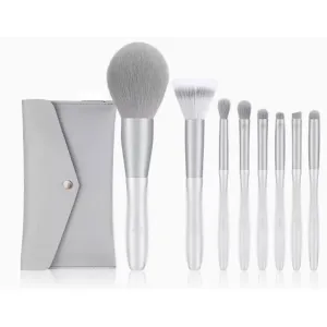 8 Makeup Brush Set Full Set of Lip Brushes Eye Shadow Blush Loose Powder Brush Beauty Tools (Color : A, Size : One Size)