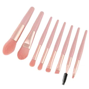 8 Mini Makeup Brushes Set Complete Portable Blush Eye Shadow Brushes Beauty Tools Brushes(D)