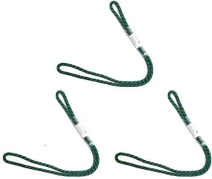 8mm (5/16") Sewn Prusik Loop 18 Inches / 24 Inches - Ideal for Arborist, Firefighting, Rigging, and Rescue Gear Black | 24 inch | Pack of 3