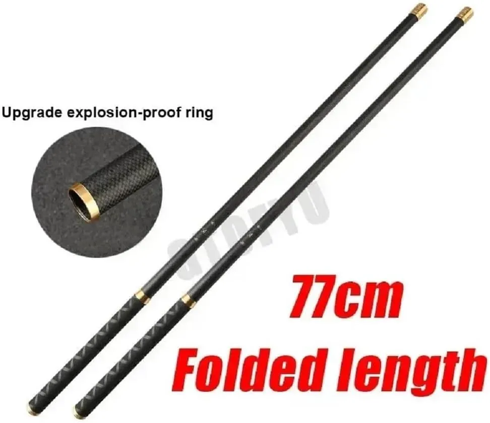 9Ft 12Ft 13Ft 18Ft 21Ft 26Ft 28Ft 30Ft Telescopic Fishing Rod Ultralight Travel Fishing Rod,Portable Collapsible Bass Crappie Rod,1 Piece Carbon Fiber Inshore Stream Trout Pole Free Tip