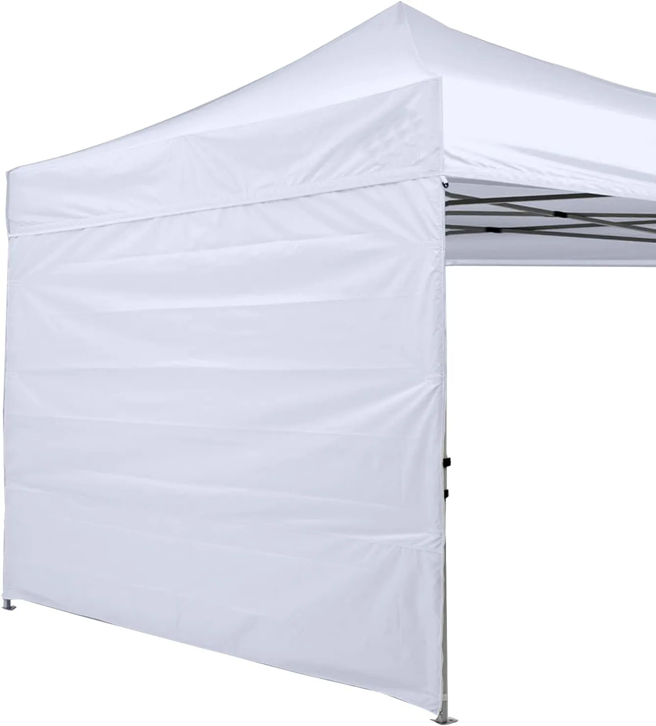 ABCCANOPY Instant Canopy SunWall 10x10 FT, 1 Pack Sidewall Only, No Frame or Top, White