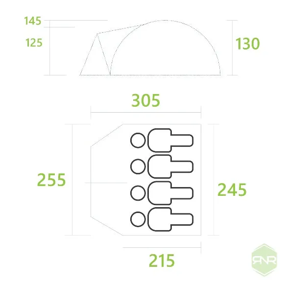 Achill 400 Pro Camping Tent