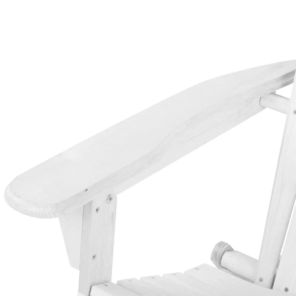 Adirondack Foldable Outdoor Armchair - White