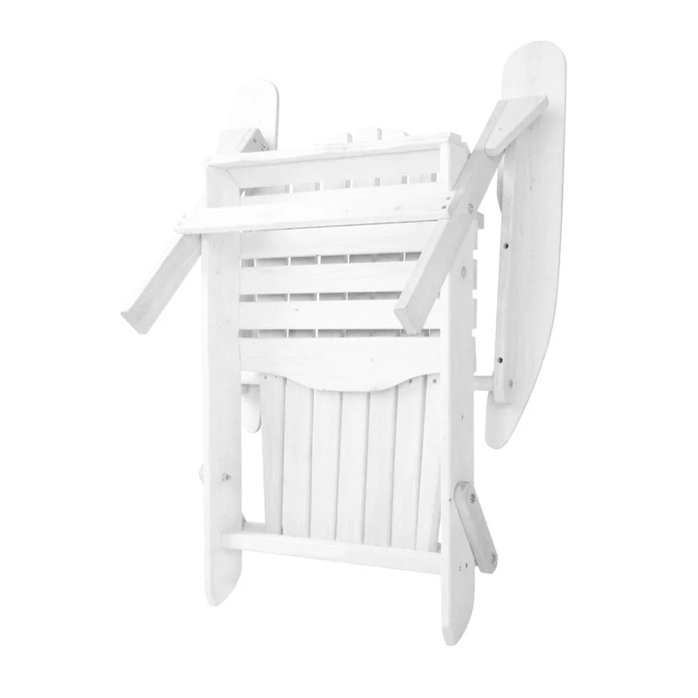 Adirondack Foldable Outdoor Armchair - White