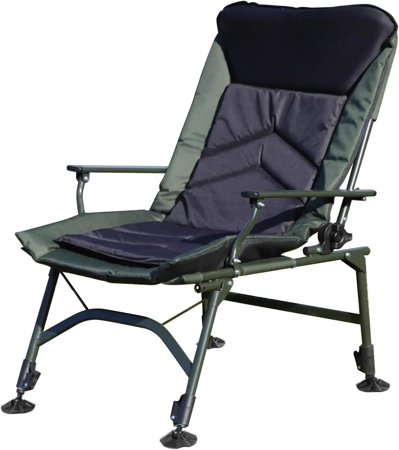 Adjustable Camping Chair for Adults, Portable Lounge Chairs, Portable Folding Chair, Adjustable Backrest Reclining Chair for Outdoor Fishing, Beach, Picnic, Camping