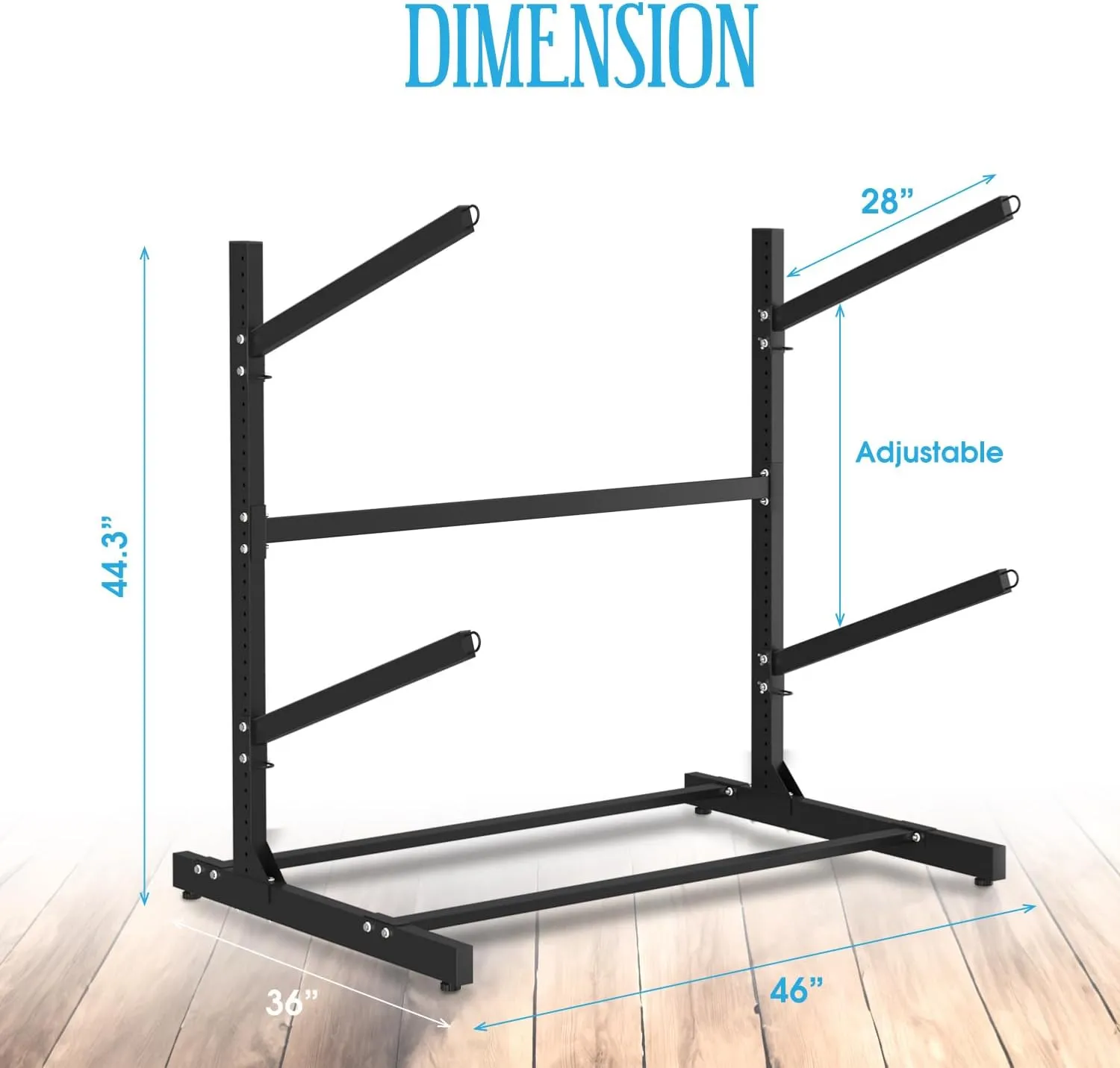 Adjustable Kayak Storage Rack, Freestanding Sup Storage Stand, Weatherproof Canoe Holder, Heavy Duty Paddleboard Bracket, Surfboard Bracket for Indoor, Outdoor, Garage, Shed, Dock…