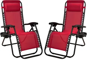 Adjustable Zero Gravity Lounge Chair Recliners for Patio, Yard, Multiple Colors and Sizes
