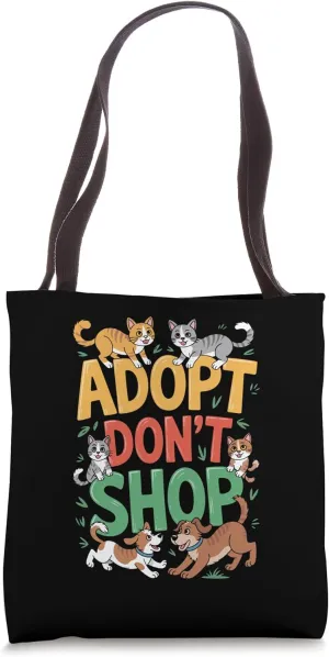 Adopt Don’t Shop Rescue Pet Design Tote Bag